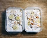 Hình bước làm 3 của món Kem chuối yến mạch hạt điều eatclean