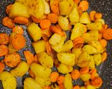 A picture of step 5 of Vegetable Side Dish with Zucchini, Carrots, and Potatoes.