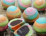 Cara Membuat Rainbow Thousand Layer MooncakeFlaky Mooncake 8