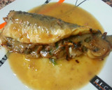 Foto del paso 10 de la receta: Lubina al horno rellena de champiñones en su salsa