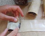 Foto del paso 5 de la receta: Crujiente de morcilla con uvas y pera