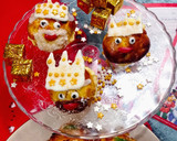 Foto del paso 7 de la receta: Reyes Magos con masa de roscón y rellenos de crema pastelera 👑