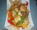 A picture of step 7 of Spicy honey chicken stir-fry.