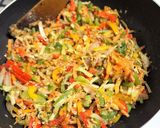 A picture of step 7 of Baked Veggie Spring Rolls with Indian Flavour - Fusion Style.