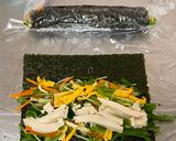 A picture of step 3 of Japanese Nori Wrapping Salad.