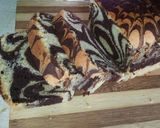 A picture of step 10 of Zebra loaf cake(sponge).
