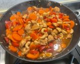 A picture of step 24 of Chicken with Cashews, Bell Peppers, and Carrots.