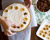 Foto del paso 2 de la receta Tarta de nata, plátano y nueces caramelizadas