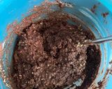 A picture of step 3 of Walnut cookies (texture like macarons).