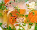 Hình bước làm 3 của món Canh xương gà bông cải trắng