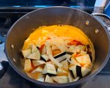 A picture of step 5 of Eggplant & Chicken Thai Red Curry.