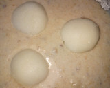 A picture of step 3 of Rabdi with chhena.