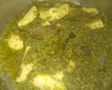 A picture of step 4 of Green Keema.
