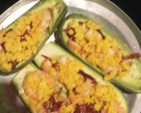 Foto del paso 9 de la receta: Calabacita española rellena de camarón, bañada en salsa bechamel