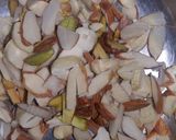 A picture of step 1 of Badam shake.