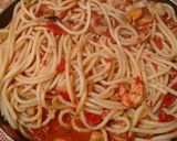 Foto del paso 12 de la receta: Salsa de frutos de mar con fideos