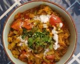 A picture of step 4 of Cluster beans- Ridge gourd Masala.