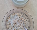 Foto del paso 2 de la receta: Postrecito saludable de coco con hojuelas de quinoa 🥥 🌱 sin azúcares agregados