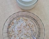 Foto del paso 2 de la receta: Postrecito saludable de coco con hojuelas de quinoa 🥥 🌱 sin azúcares agregados