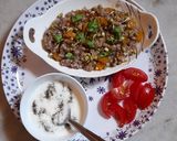 A picture of step 4 of Buckwheat Groat Pulao.
