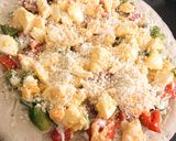 Hình bước làm 4 của món Pizza trứng ngẫu hứng