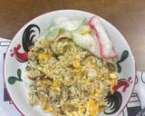 Foto langkah ke 3 dari resep Nasi Goreng Ikan Suwir Cabe Ijo.