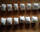 A picture of step 4 of Tukimi Dango (Moon Viewing Dumpling).