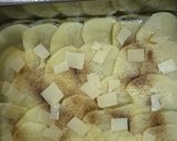 A picture of step 3 of Potato Parmigiana with Ham and Cheese.
