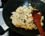 A picture of step 1 of Chena-sooji laddu.