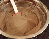 A picture of step 4 of Chocolate Layer Cake with Cherry Cheesecake Filling and Frosting.