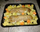 Foto del paso 3 de la receta: Solomillo de cerdo al horno con papas y salsa de pimienta