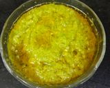 A picture of step 3 of Mirchi Kuchla.