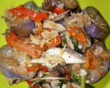 Foto langkah ke 3 dari resep Tumis Terong Tongkol Suwir (TTTS).