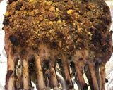 A picture of step 5 of Holiday French Rack of Lamb with a Pistachio Crust 🐑.