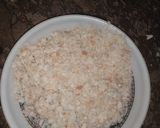 A picture of step 1 of Chicken bread rolls.