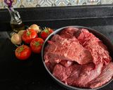 A picture of step 1 of Lebanese Style beef Lungs, kidney, heart and vegetables - CookEveryPart.