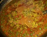 A picture of step 3 of Matar paneer.