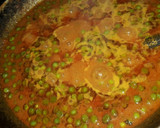 A picture of step 3 of Matar paneer.