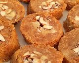 A picture of step 1 of Kunafa Mabrouma with Nuts.