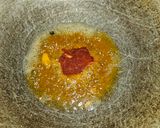 A picture of step 2 of Guvar batata.