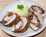 Serrano sonkás-gombás szűzpecsenye recept fázis 9 fotója