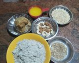 A picture of step 1 of Bajra-gud pinni.