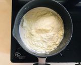 A picture of step 1 of Instant mawa modak with motichur filling.