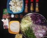 A picture of step 1 of Cauliflower (Gobhi) Manchurian.