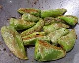 A picture of step 4 of Soya stuffed Mirchi.