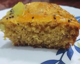 A picture of step 7 of Semolina mango kiwi cake.