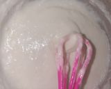 A picture of step 2 of Walnuts baklawa served with cream.