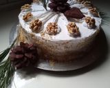 Dió torta tejszínes mascarpone krémmel recept fázis 6 fotója