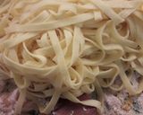 Pas rețetă Tagliatelle cu creveți, ciuperci și smântână 7 fotografie