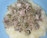 Foto langkah ke 4 dari resep Mpasi bubur nasi jagung + tumis kembung.